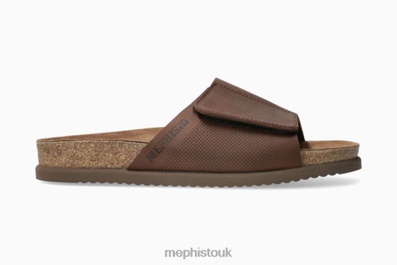 Men F0ND2484 NILTON DARK BROWN Mephisto Sandals