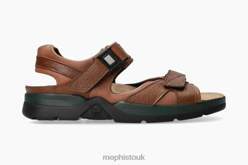 Men F0ND2556 SHARK FIT CHESTNUT Mephisto Sandals