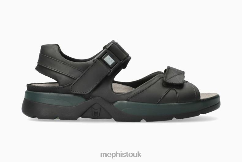 Men F0ND2558 SHARK FIT BLACK Mephisto Sandals