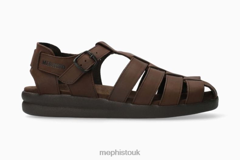 Men F0ND2559 SAM DARK BROWN Mephisto Sandals