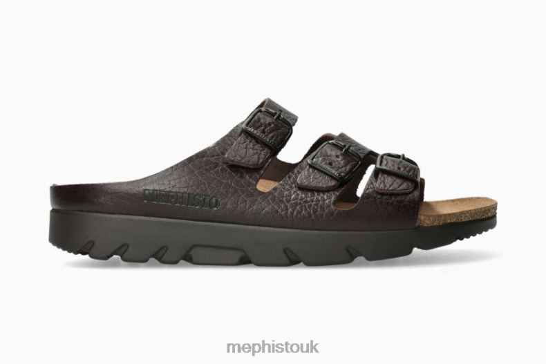 Men F0ND2569 ZACH FIT. DARK BROWN Mephisto Sandals