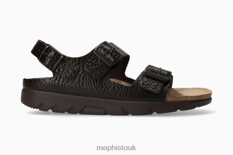 Men F0ND2572 ZEUS FIT. DARK BROWN Mephisto Sandals