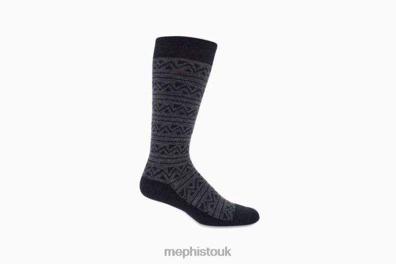 Women F0ND2439 TRIBAL SOCK CHARCOAL/BLK Mephisto Socks