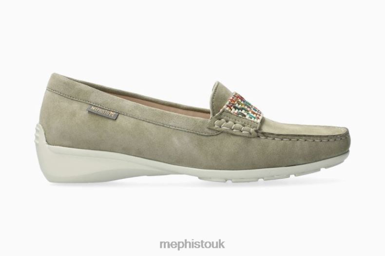 Women F0ND279 NELYA LIGHT KHAKI Mephisto Flats