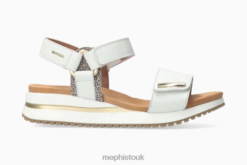 Women F0ND212 JEANIE WHITE Mephisto Sandals