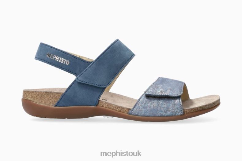 Women F0ND2138 AGAVE DENIM Mephisto Sandals