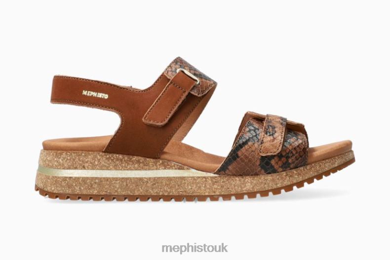 Women F0ND2157 JADE HAZELNUT Mephisto Sandals