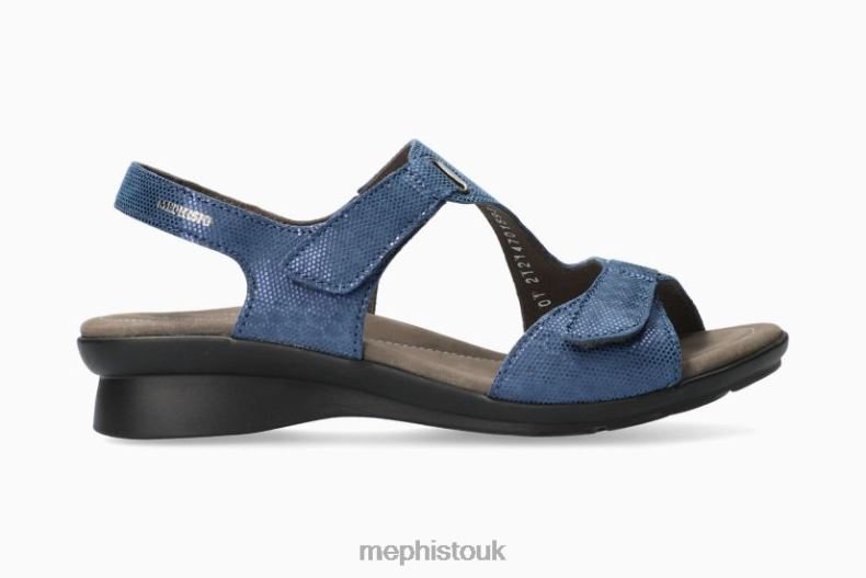 Women F0ND2165 PARIS JEANS BLUE Mephisto Sandals