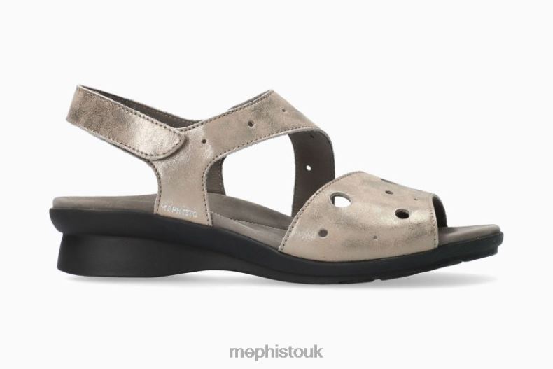 Women F0ND2176 PHIBY PERF DARK TAUPE Mephisto Sandals