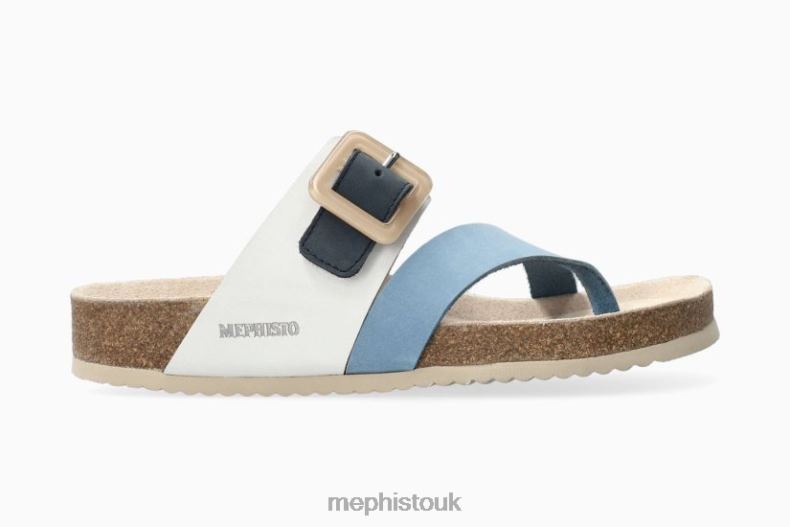 Women F0ND2193 MADELINE SEA BLUE Mephisto Sandals