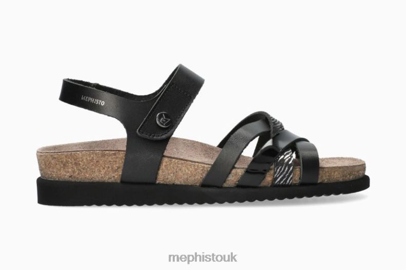 Women F0ND2227 HALINKA BLACK Mephisto Sandals