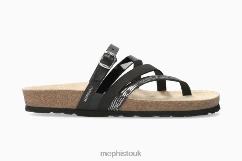 Women F0ND2233 NATTY BLACK Mephisto Sandals