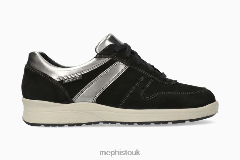 Women F0ND2299 REBECA BLACK Mephisto Sneakers